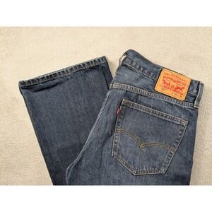 Levis 527 Slim Bootcut Jeans Mens 36x34 Dark Wash Denim 05527-4257